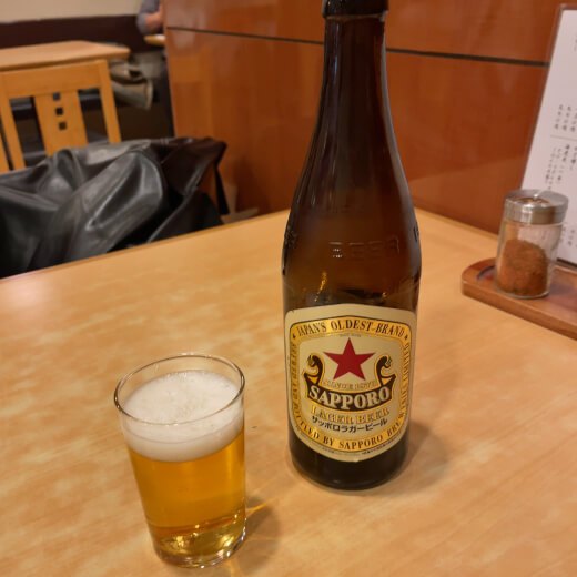 木の芽　瓶ビール